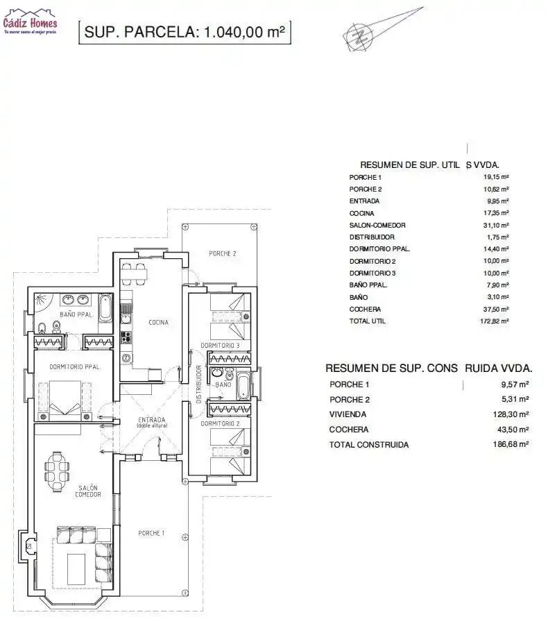 Houses for sale in Chiclana de la Frontera  with Air Conditioner, Heating and Private garden