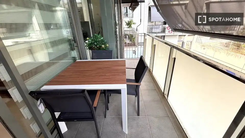 Terraza de Apartamento para compartir en Sitges con Aire acondicionado, Terraza y Amueblado