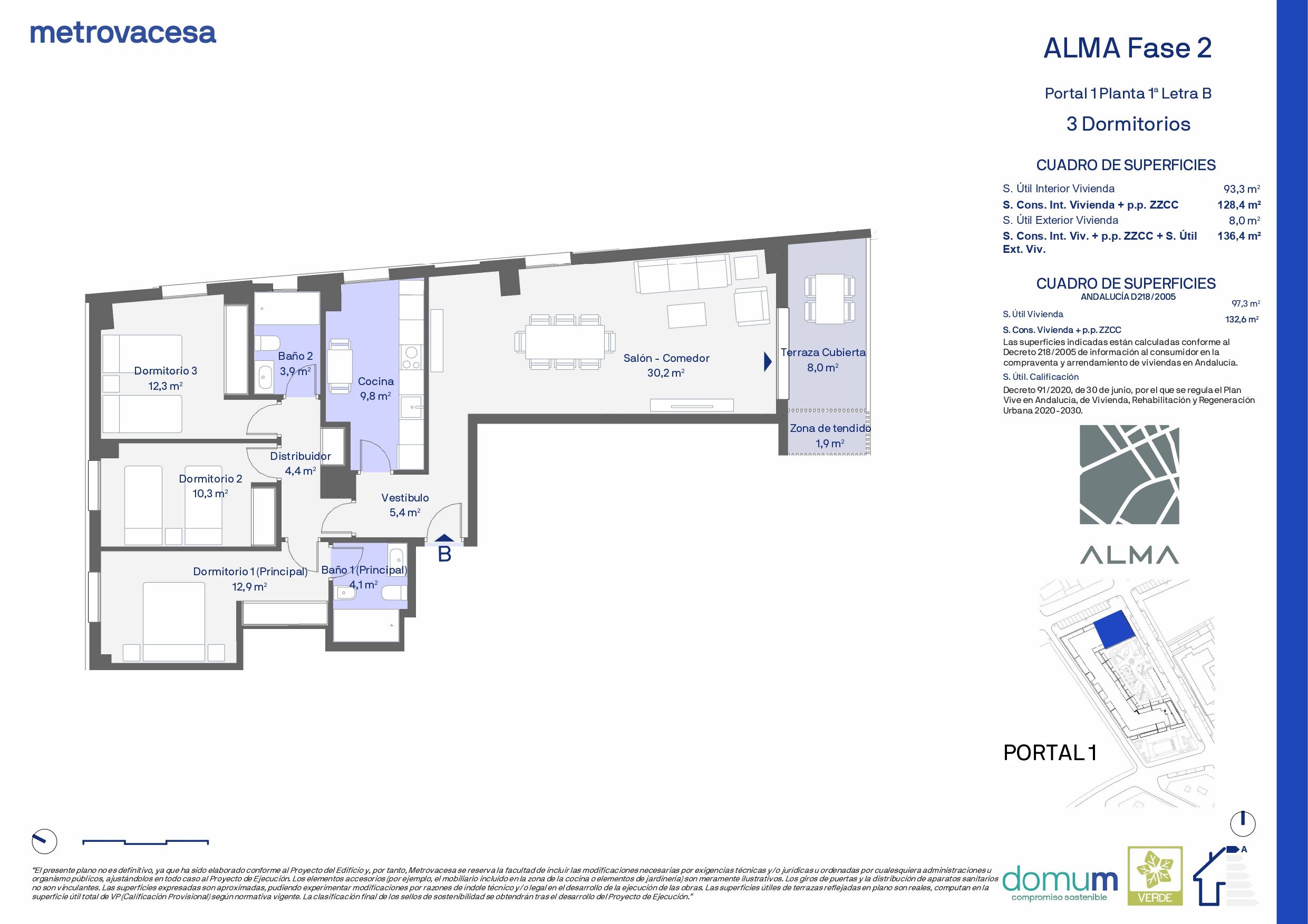Flat for sale in  Granada Capital  with Air Conditioner, Heating and Storage room