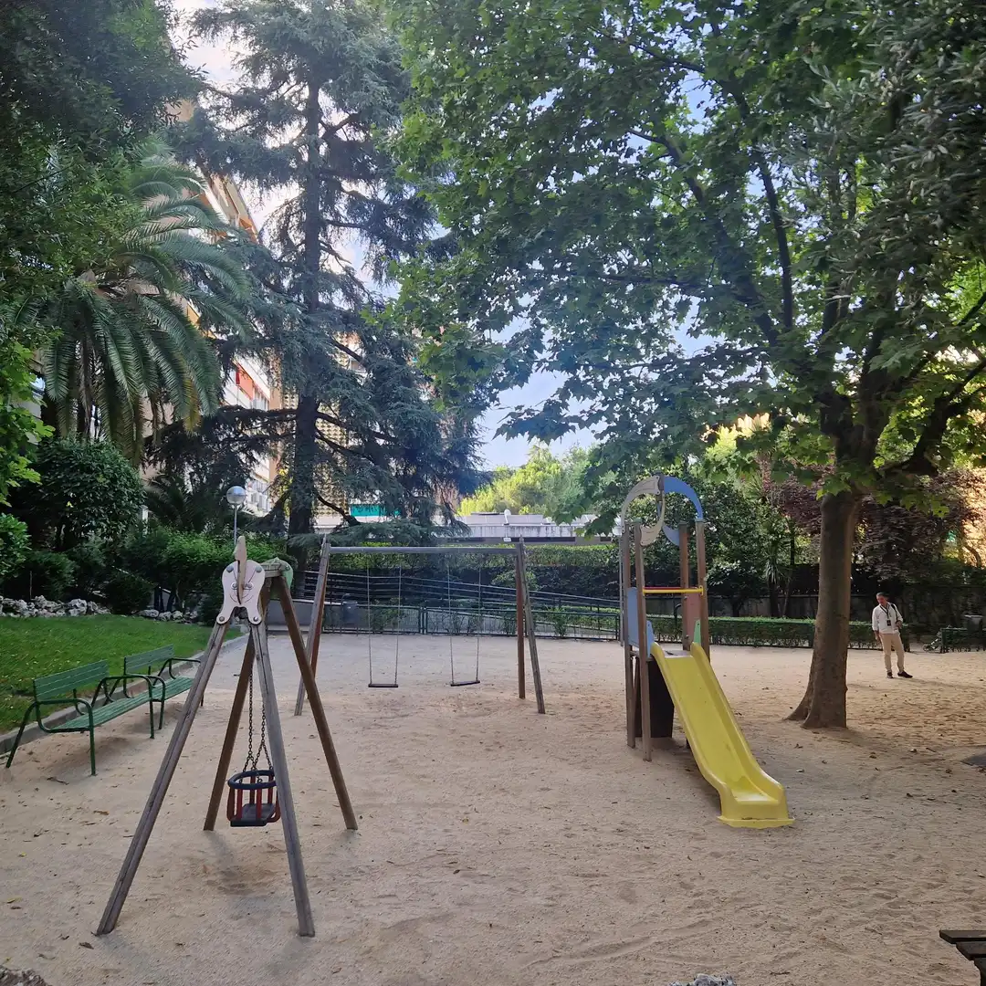 Garden of Flat for sale in Madrid  with Air Conditioner, Heating and Private garden