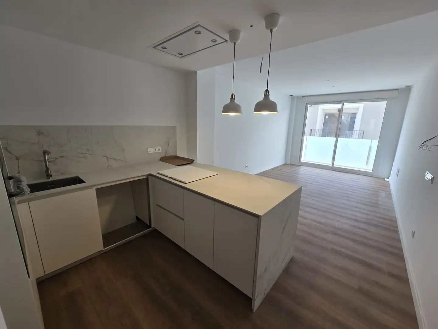 Kitchen of Flat for rent in Calella  with Air Conditioner, Heating and Oven