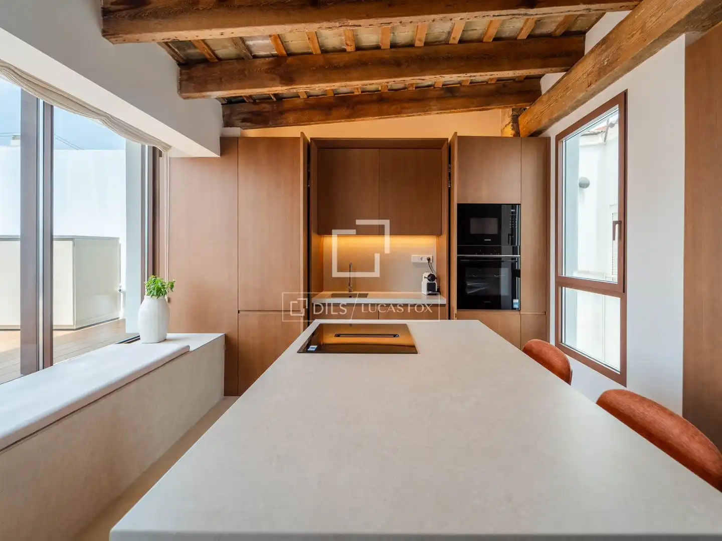 Cocina de Ático de alquiler en Valencia con Aire acondicionado, Calefacción y Terraza
