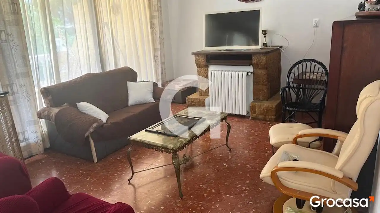 Sala d'estar de Finca rústica en venda en L'Ametlla de Mar  amb Calefacció, Jardí privat i Terrassa