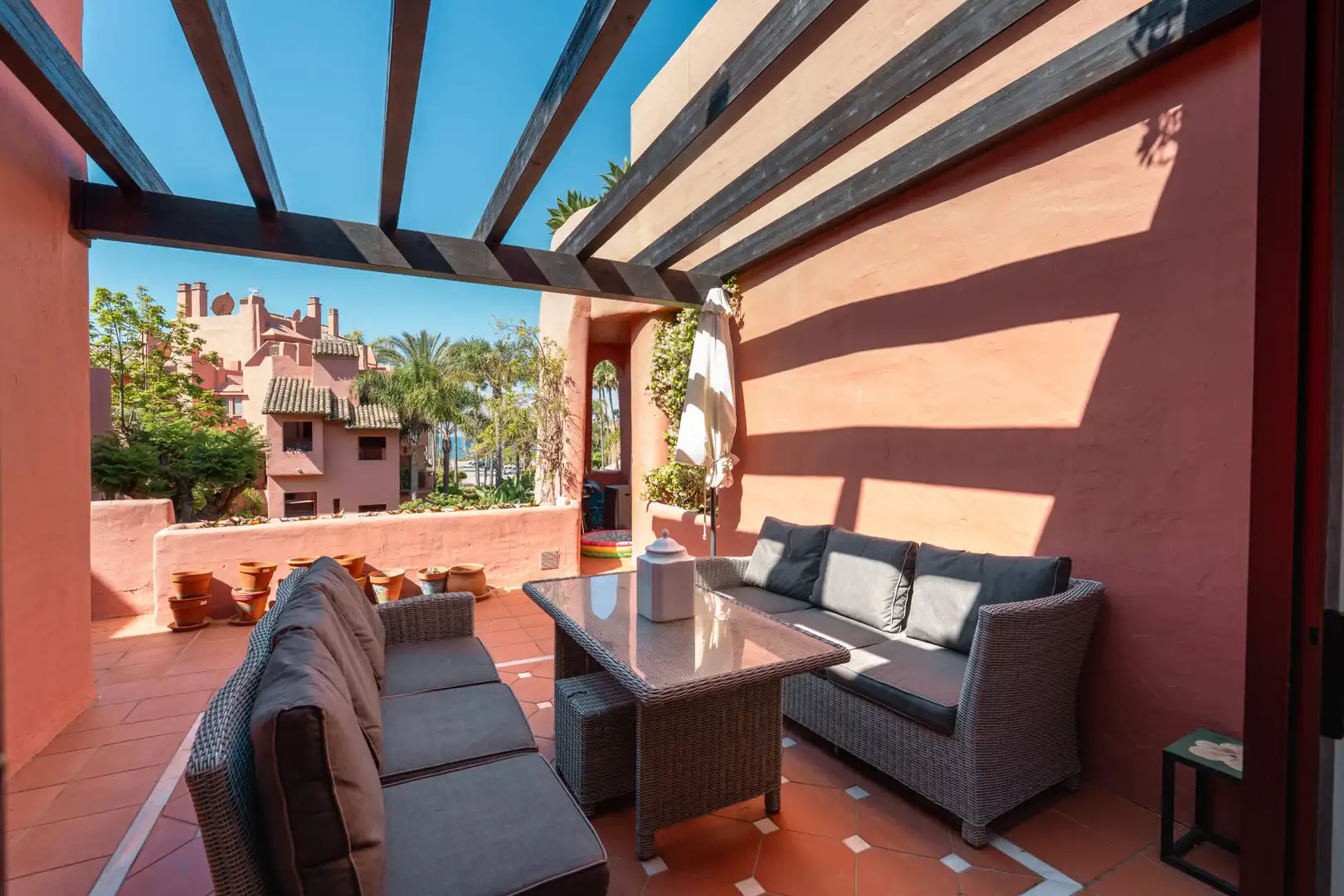 Terrace of Attic for sale in Estepona  with Air Conditioner, Terrace and Swimming Pool