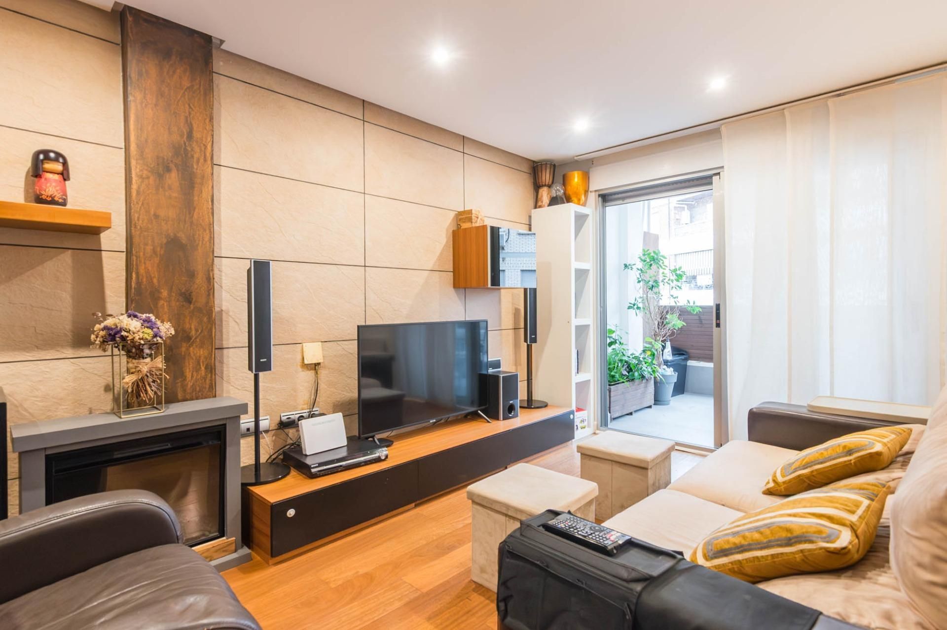 Sala de estar de Piso en venta en  Murcia Capital con Aire acondicionado, Parquet y Terraza
