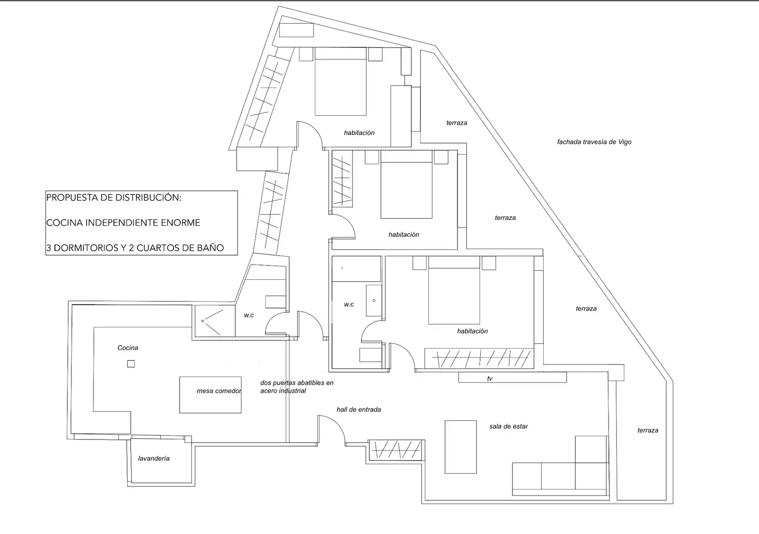 Flat with lift for sale in Rúa Travesía de Vigo