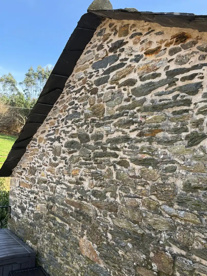 Vista exterior de Finca rústica en venta en Monfero con Calefacción, Jardín privado y Amueblado