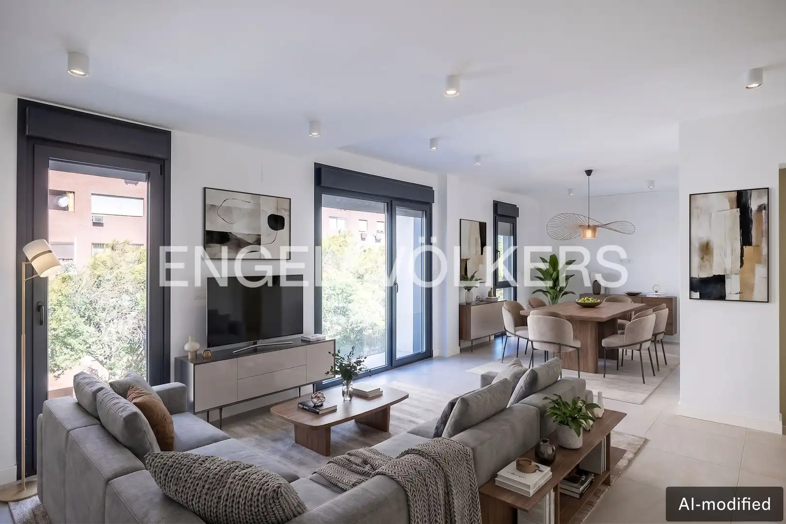 Sala de estar de Piso en venta en Sevilla con Aire acondicionado, Calefacción y Piscina