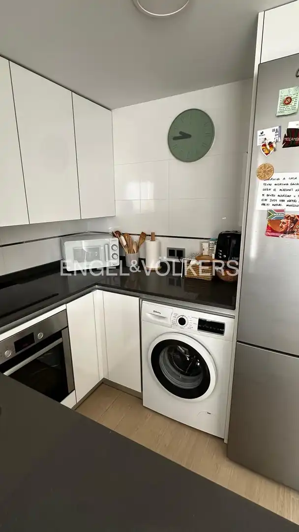 Cocina de Piso de alquiler en Madrid con Aire acondicionado, Calefacción y Jardín privado