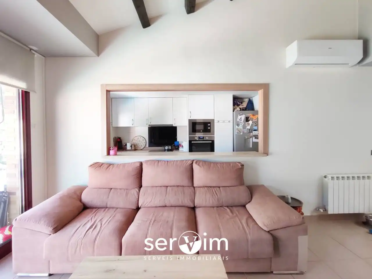 Sala de estar de Piso en venta en Santa Cristina d'Aro con Calefacción, Terraza y Trastero
