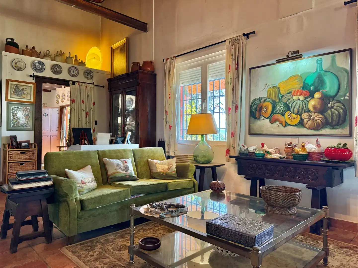 Sala de estar de Finca rústica en venta en Piedralaves con Jardín privado, Terraza y Trastero