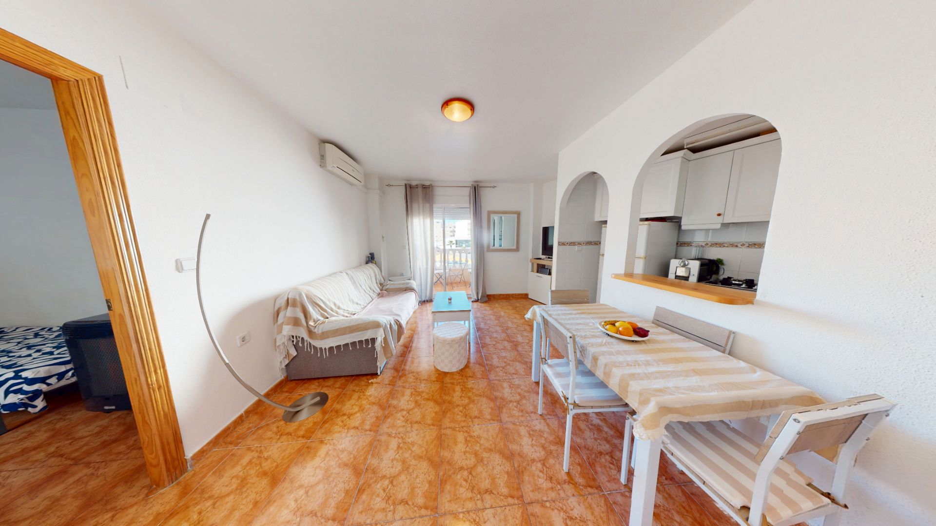 Living room of Flat for sale in Torrevieja  with Air Conditioner, Swimming Pool and Furnished