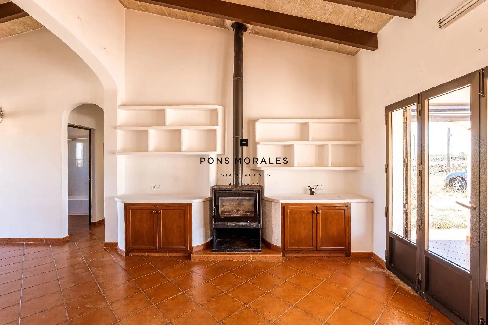Sala de estar de Finca rústica en venta en Ciutadella de Menorca con Calefacción