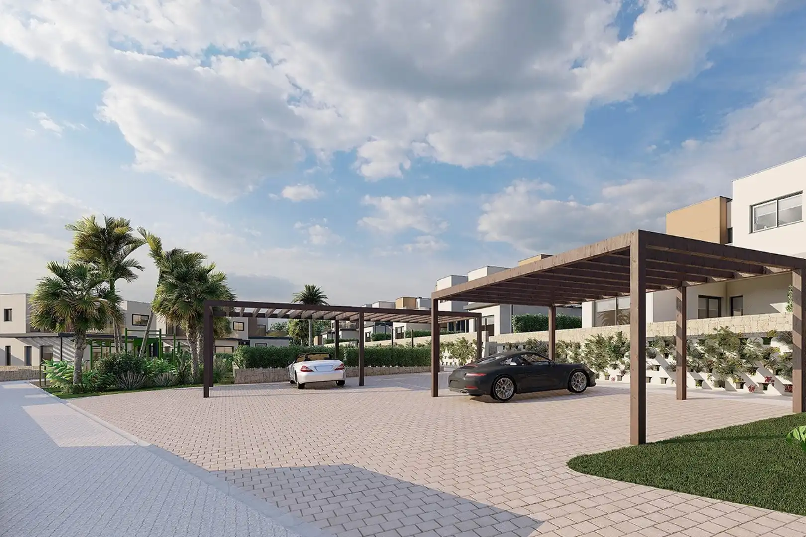 Vista exterior de Casa o xalet en venda en Murcia amb Aire condicionat, Jardí privat i Terrassa