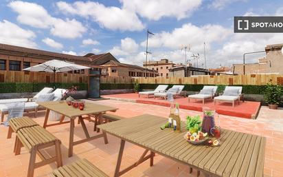 Terrace of Flat to rent in  Barcelona Capital  with Air Conditioner, Heating and Furnished