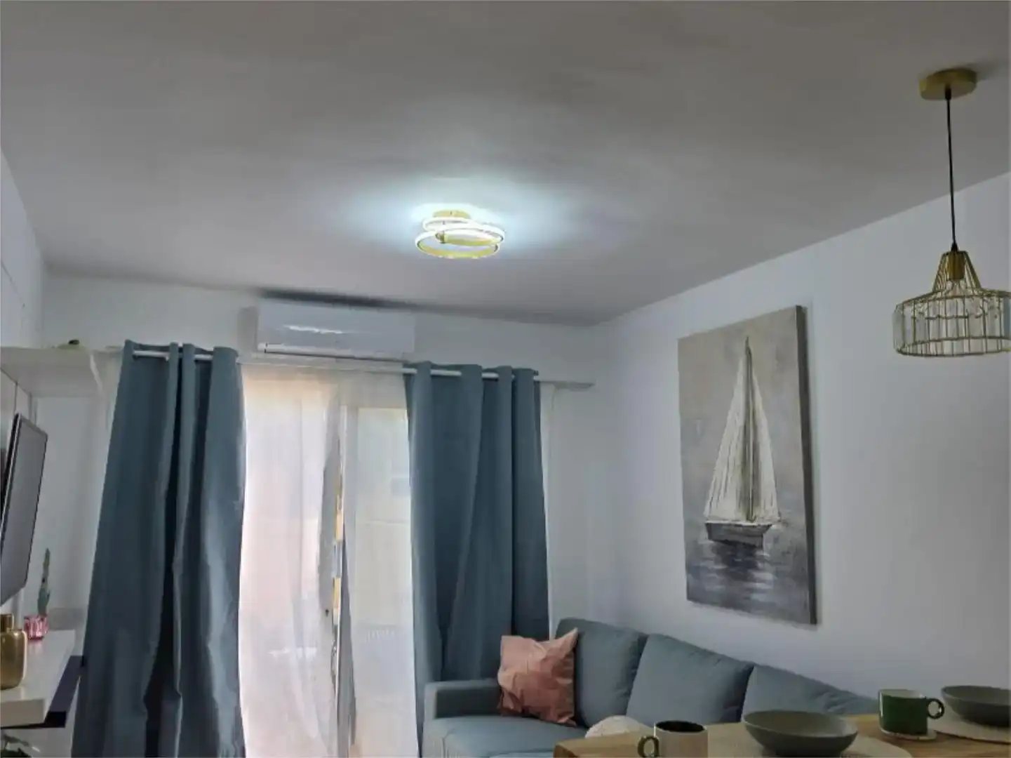 Wohnzimmer von Wohnung zum Verkauf in Pájara mit Klimaanlage und Schwimmbad