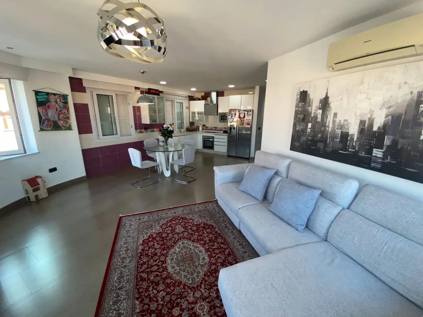 Sala de estar de Ático en venta en Málaga con Aire acondicionado, Calefacción y Terraza
