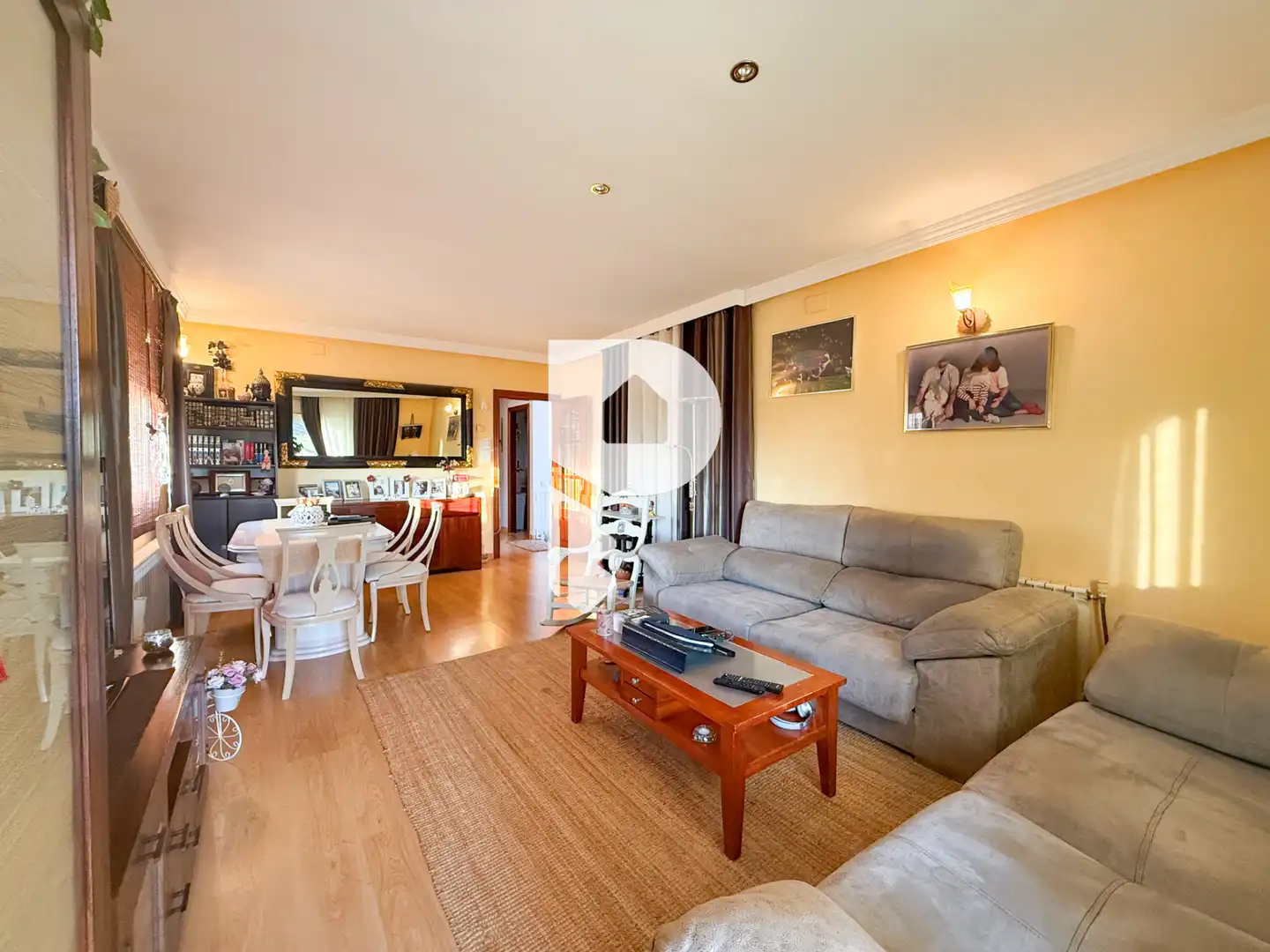 Sala d'estar de Casa o xalet en venda en Sant Esteve Sesrovires amb Aire condicionat, Calefacció i Jardí privat
