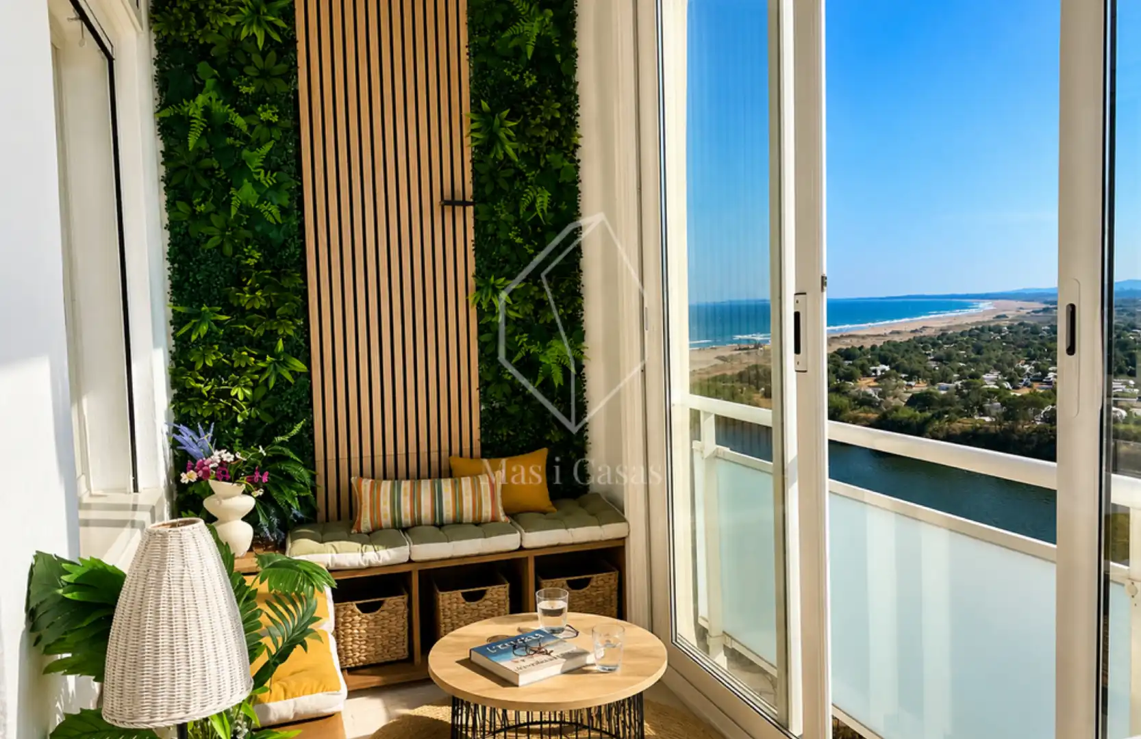 Terrasse von Wohnungen zum Verkauf in Empuriabrava mit Klimaanlage, Terrasse und Möbliert