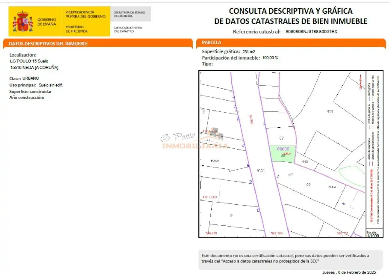 Terreno residencial en venta en Neda, imagen 4