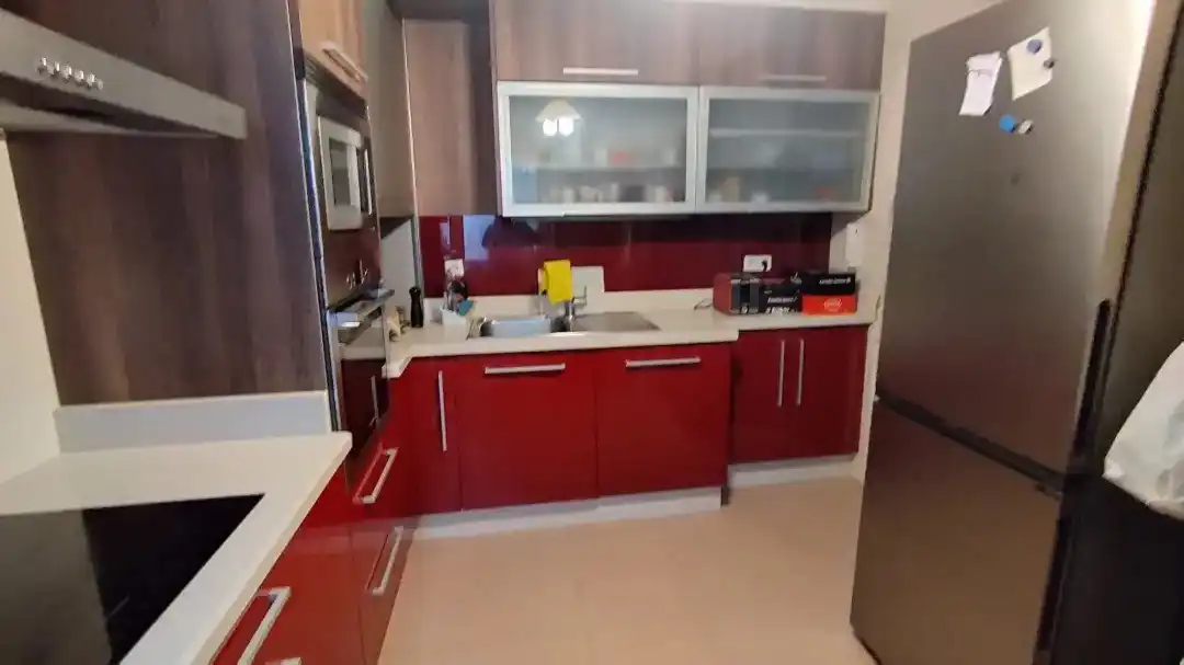 Cuina de Apartament en venda en Baiona amb Calefacció i Moblat