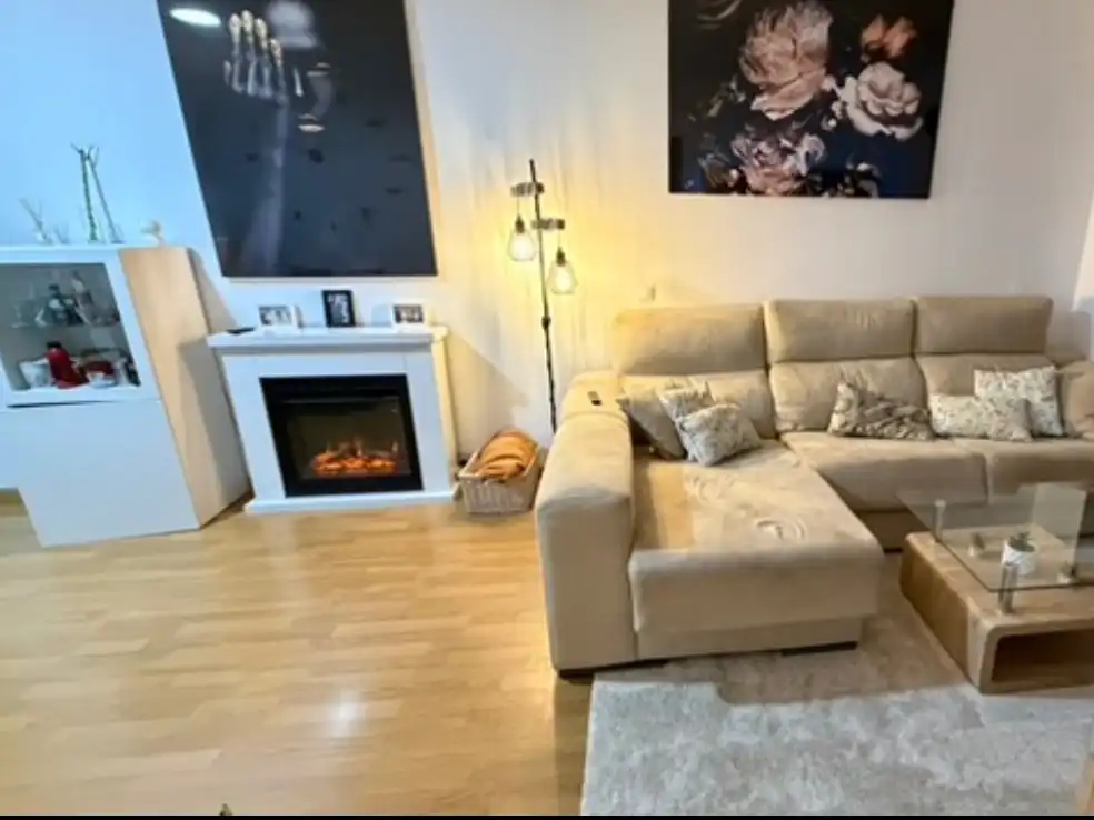 Sala de estar de Piso en venta en Vícar con Aire acondicionado, Calefacción y Jardín privado