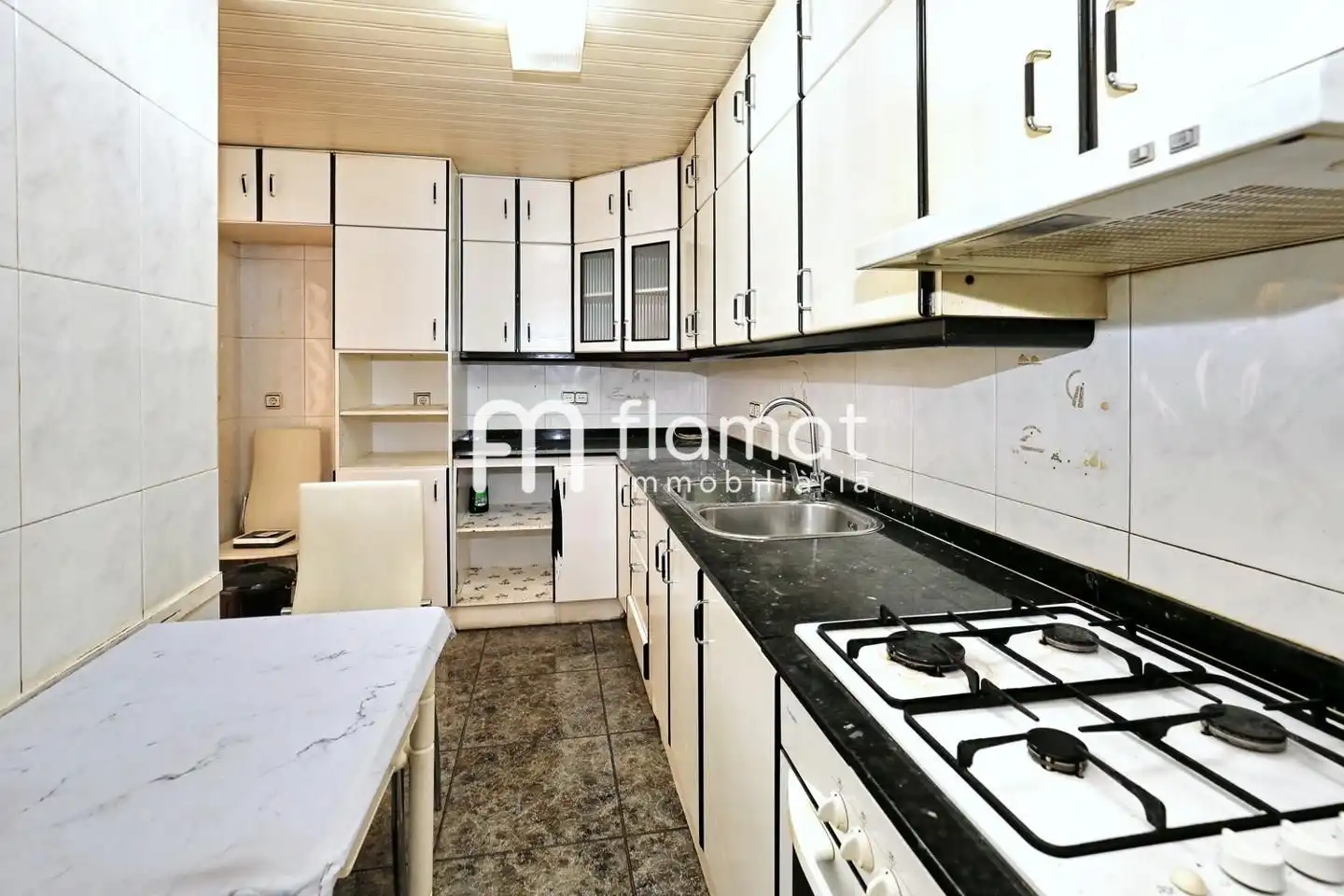 Cocina de Piso en venta en Santa Coloma de Gramenet con Aire acondicionado y Balcón