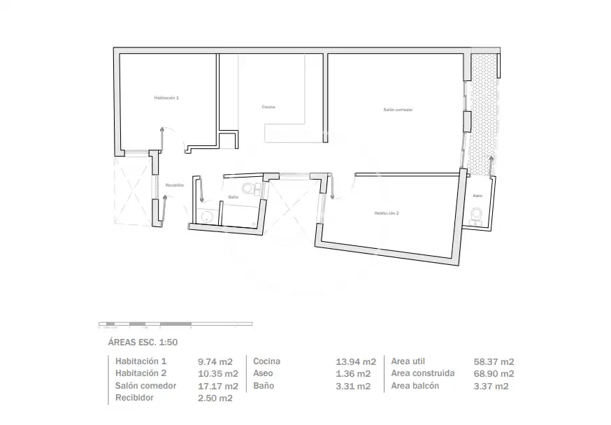 Piso en venta en Barcelona con Aire acondicionado, Calefacción y Balcón
