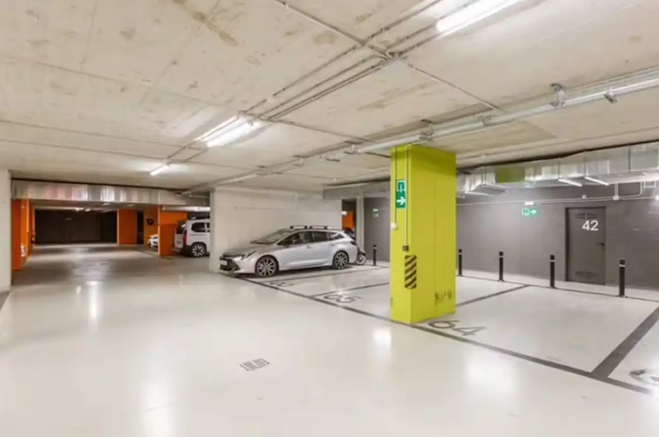 Parking of Apartments for rent in  Pamplona / Iruña  with Air Conditioner, Heating and Parquet flooring