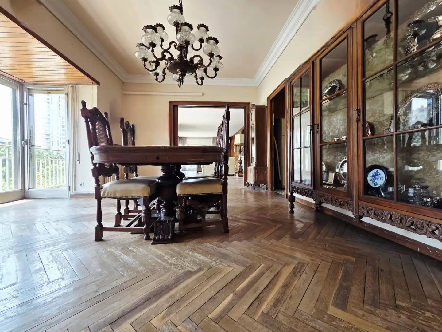 Dining room of Flat for sale in Barcelona  with Air Conditioner, Heating and Parquet flooring