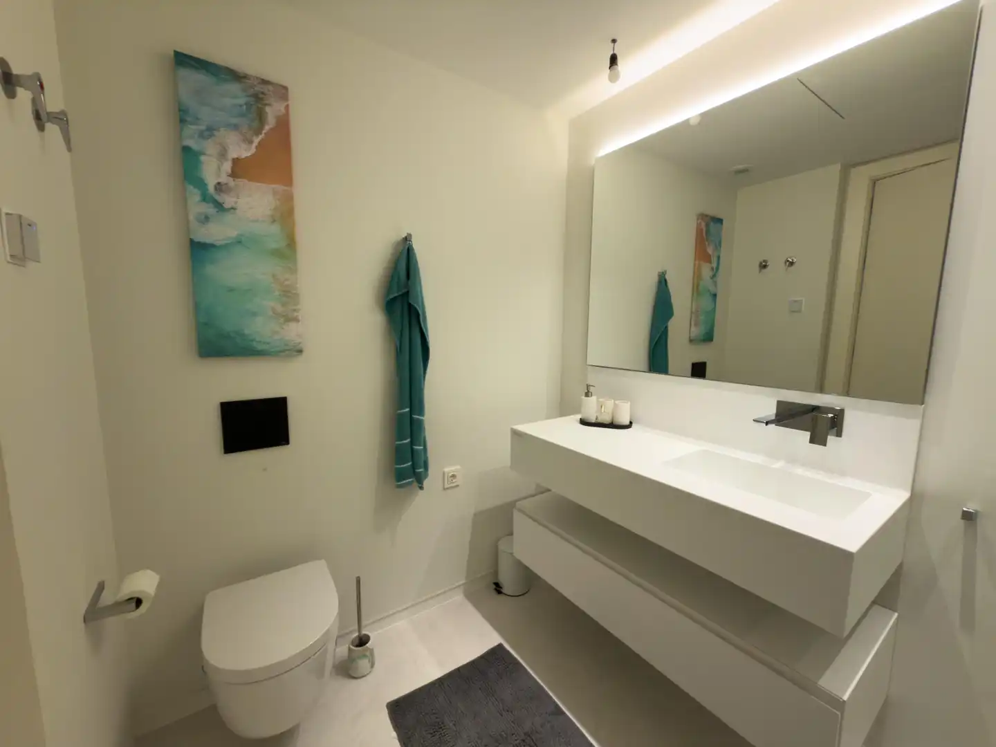Badezimmer von Wohnung zum Verkauf in Ojén mit Klimaanlage, Terrasse und Abstellraum