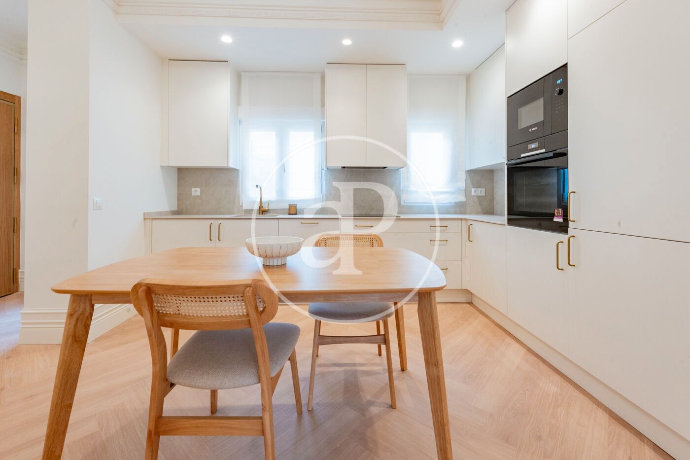 Kitchen of Flat for sale in  Madrid Capital  with Air Conditioner, Heating and Furnished