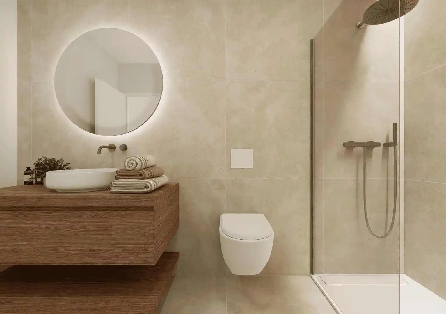 Bathroom of Attic for sale in  Palma de Mallorca  with Air Conditioner, Private garden and Terrace