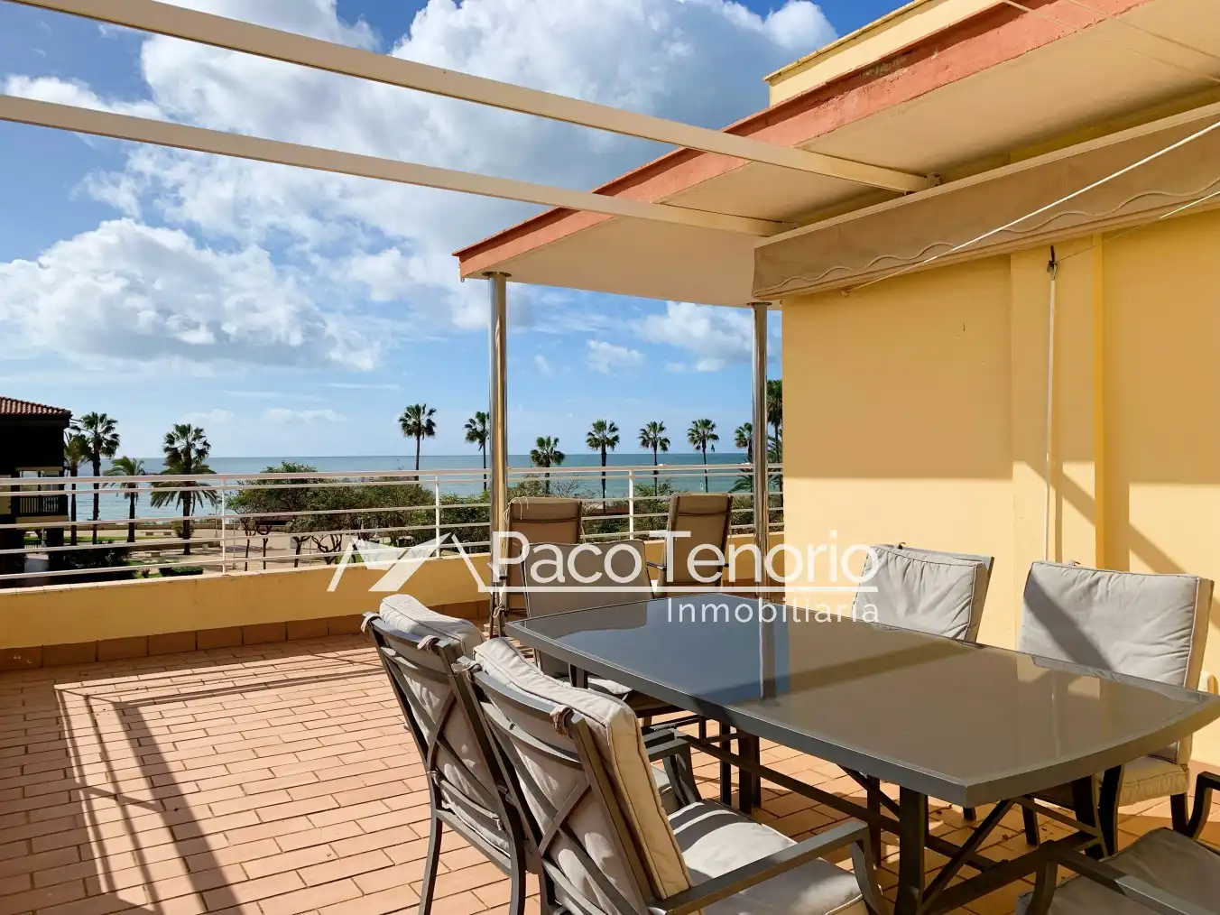 Terraza de Piso de alquiler en Islantilla con Terraza, Amueblado y Horno