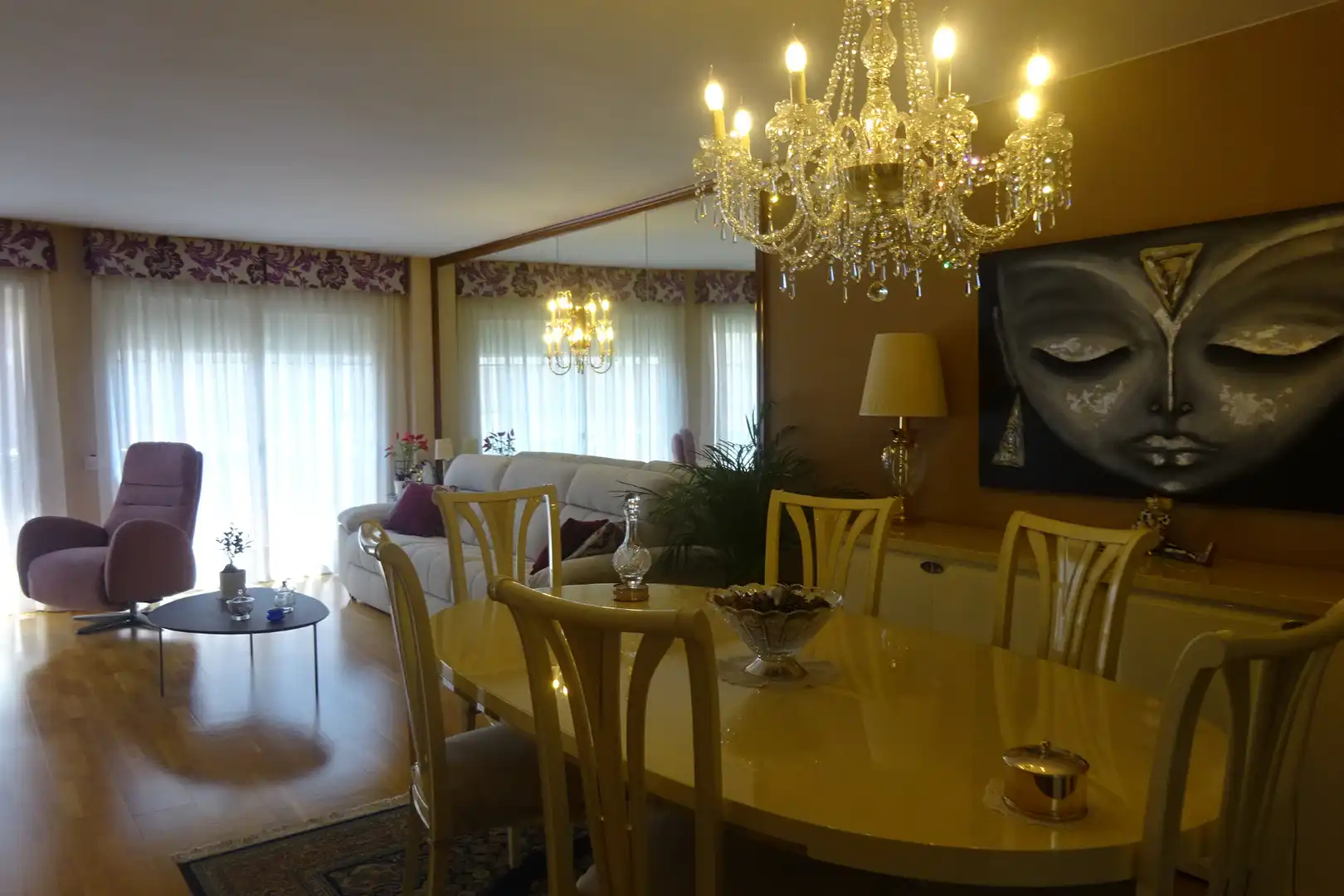 Menjador de Casa adosada en venda en Barcelona amb Aire condicionat, Calefacció i Parquet