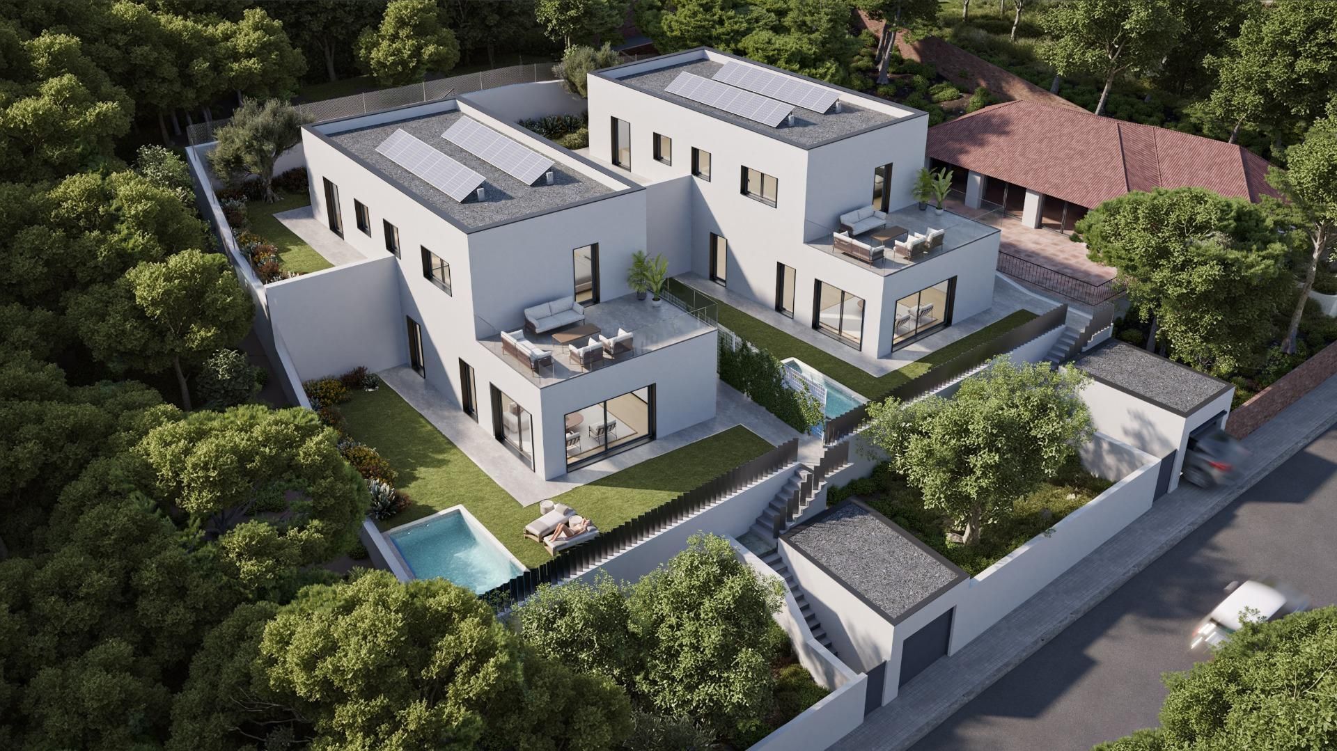 Vista exterior de Casa o xalet en venda en Terrassa amb Aire condicionat, Calefacció i Jardí privat