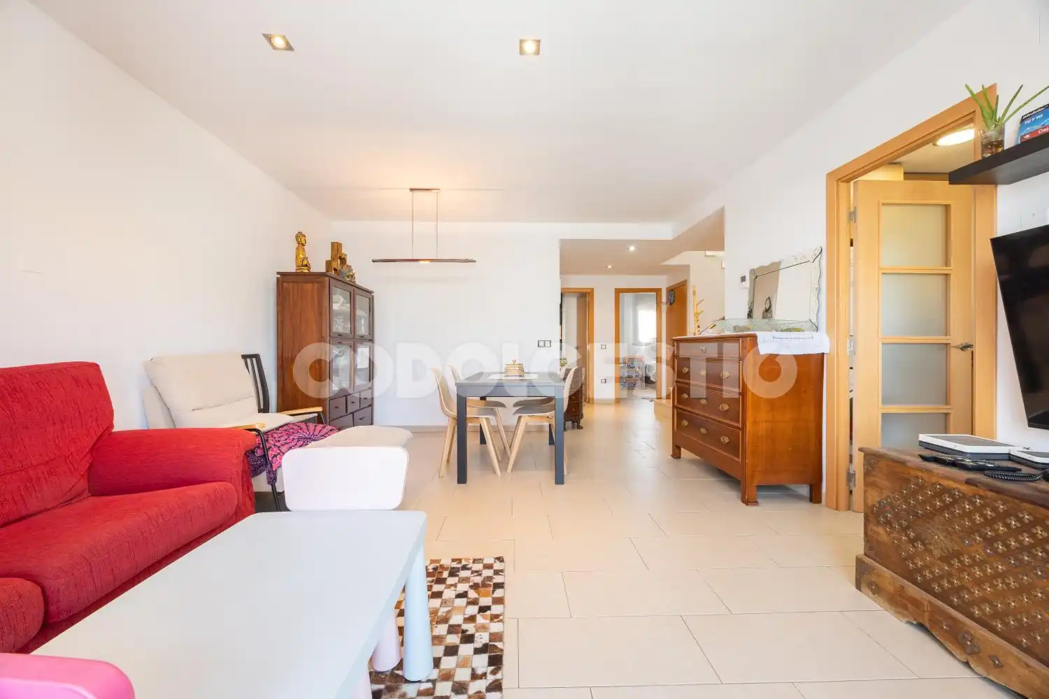 Sala de estar de Piso en venta en Torelló con Terraza y Balcón