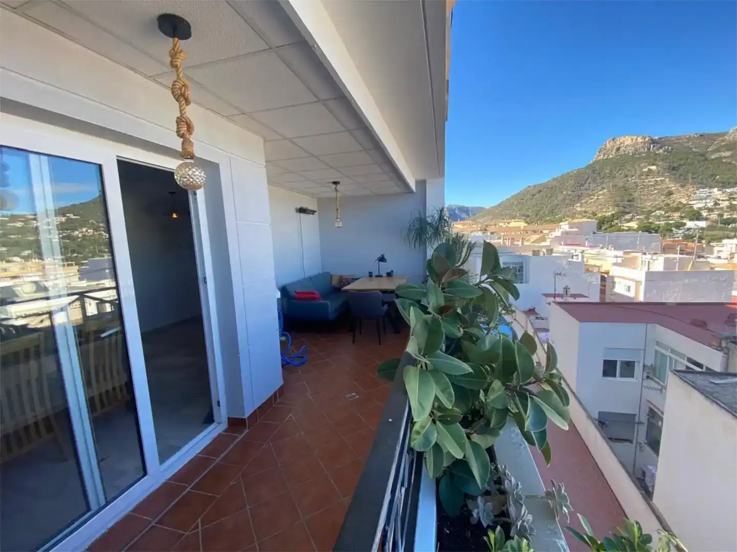 Terrassa de Apartament en venda en Calpe / Calp amb Aire condicionat, Piscina i Balcó