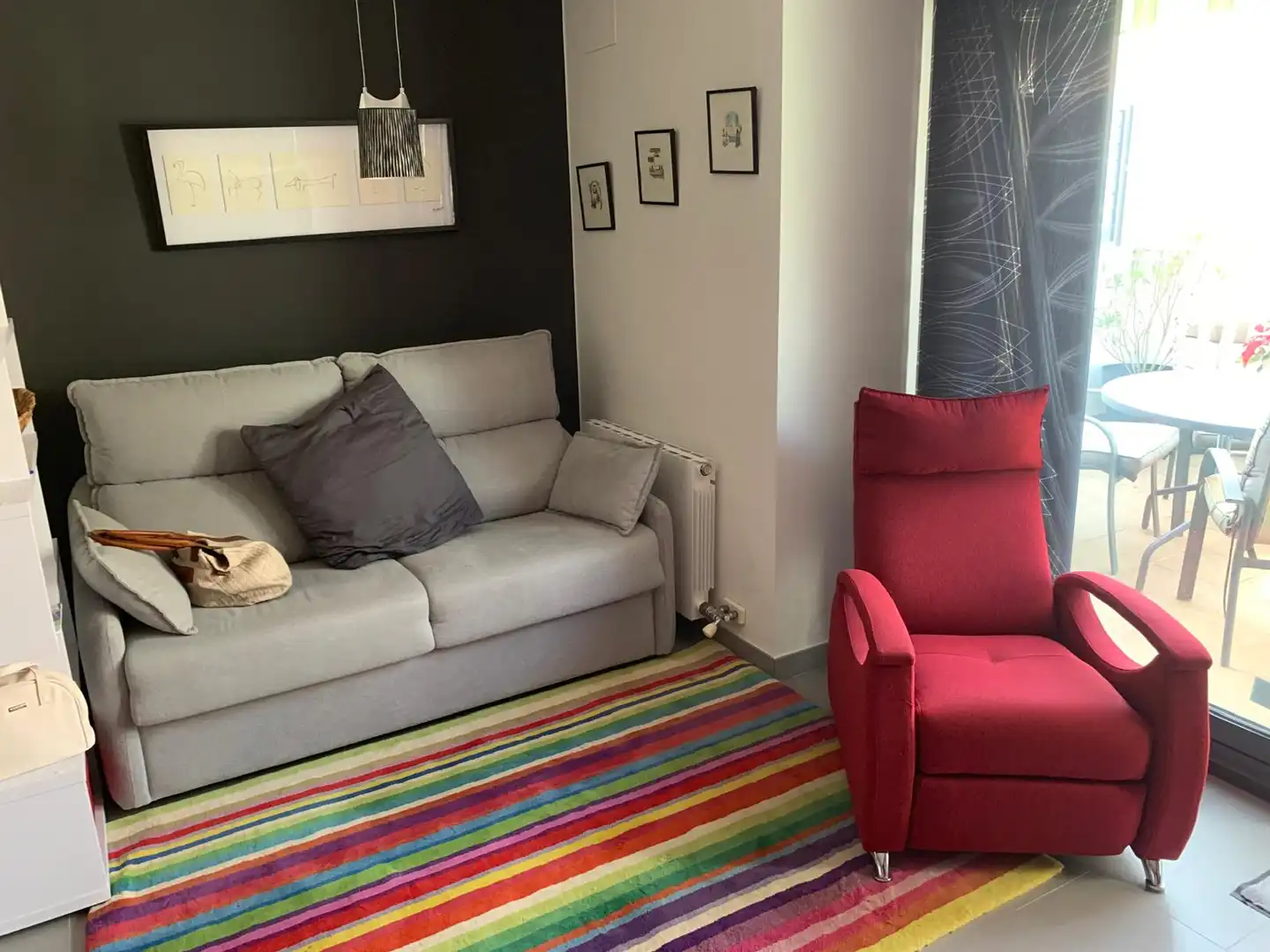 Living room of Flat for sale in Roses  with Air Conditioner, Heating and Terrace