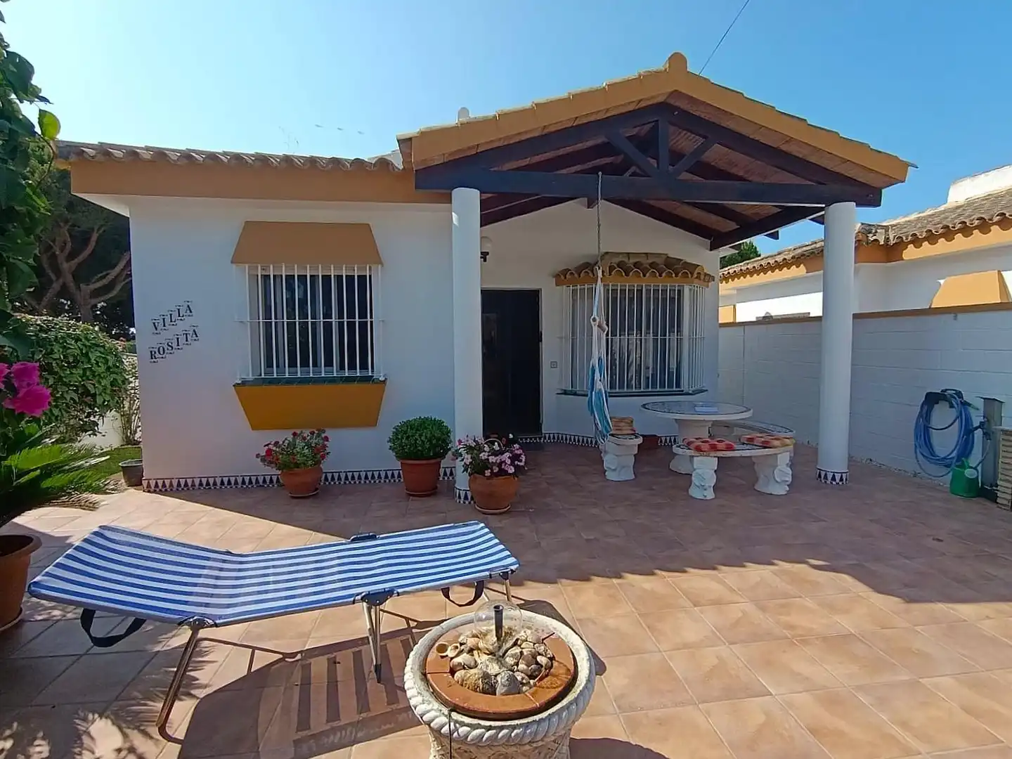Garden of Houses for sale in Chiclana de la Frontera  with Air Conditioner, Heating and Private garden
