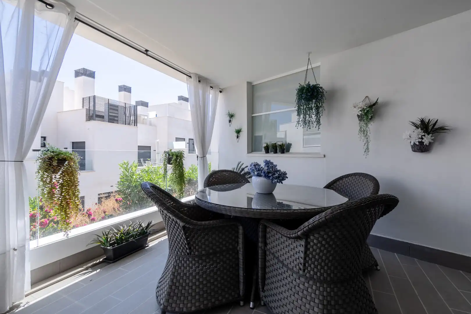 Terraza de Apartamento de alquiler en Marbella con Aire acondicionado, Terraza y Trastero