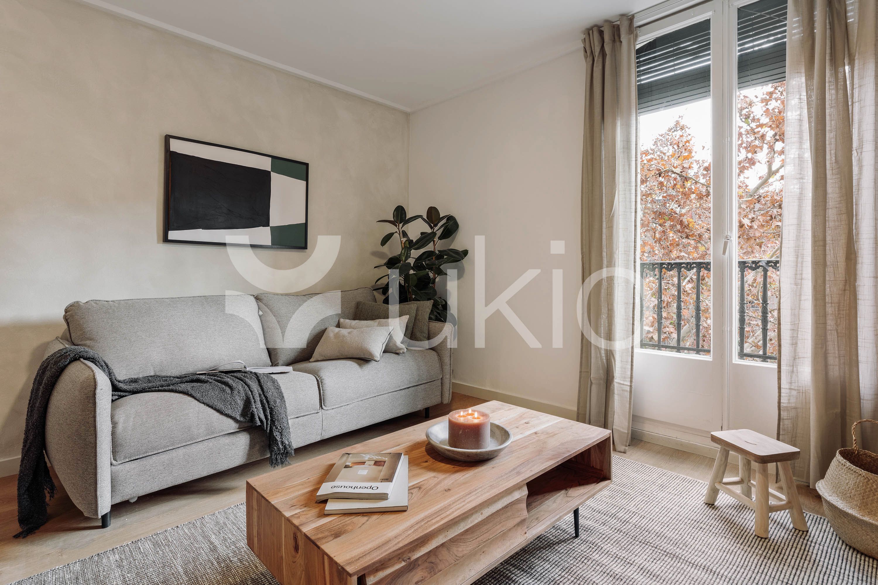 Living room of Apartment to rent in  Barcelona Capital  with Air Conditioner, Heating and Furnished
