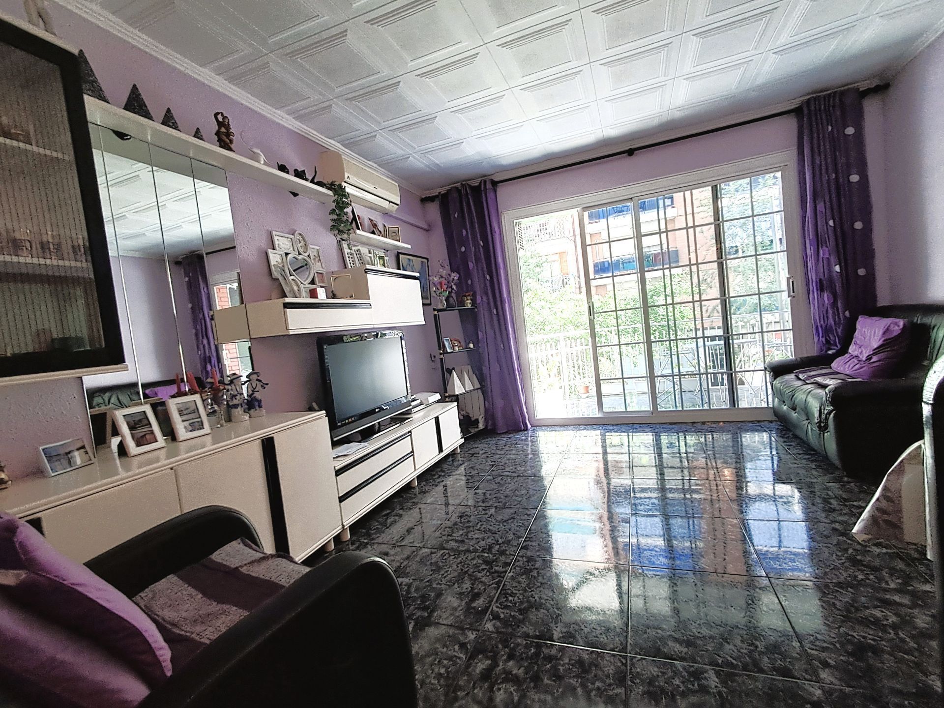 Sala de estar de Piso en venta en Mataró con Calefacción y Terraza