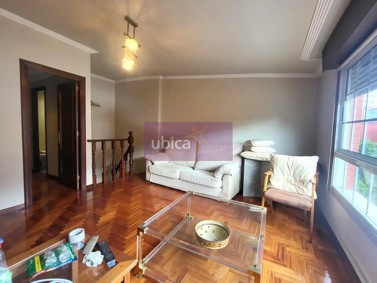 Living room of Detached homes for sale in Vigo   with Parquet flooring and Terrace
