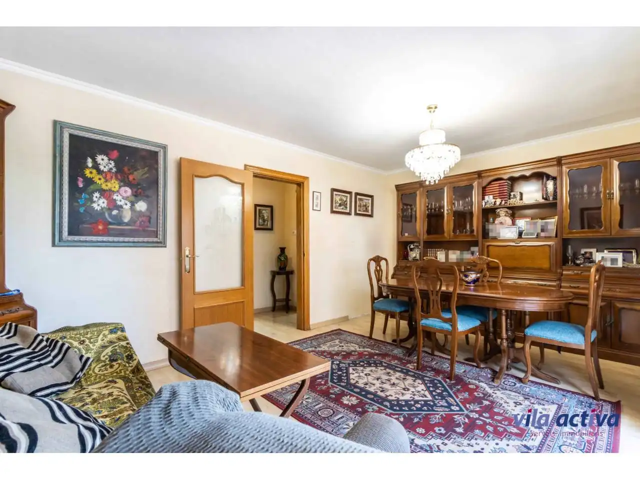 Comedor de Piso en venta en Terrassa con Calefacción, Parquet y Balcón