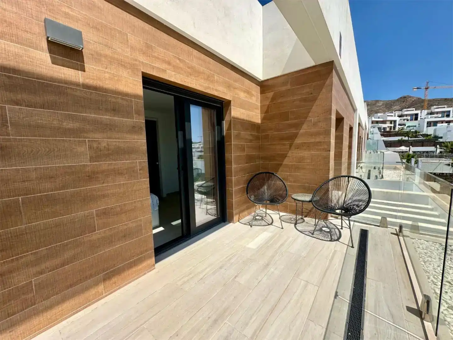 Terrasse von Wohnung zur Miete in Finestrat mit Klimaanlage, Schwimmbad und Balkon