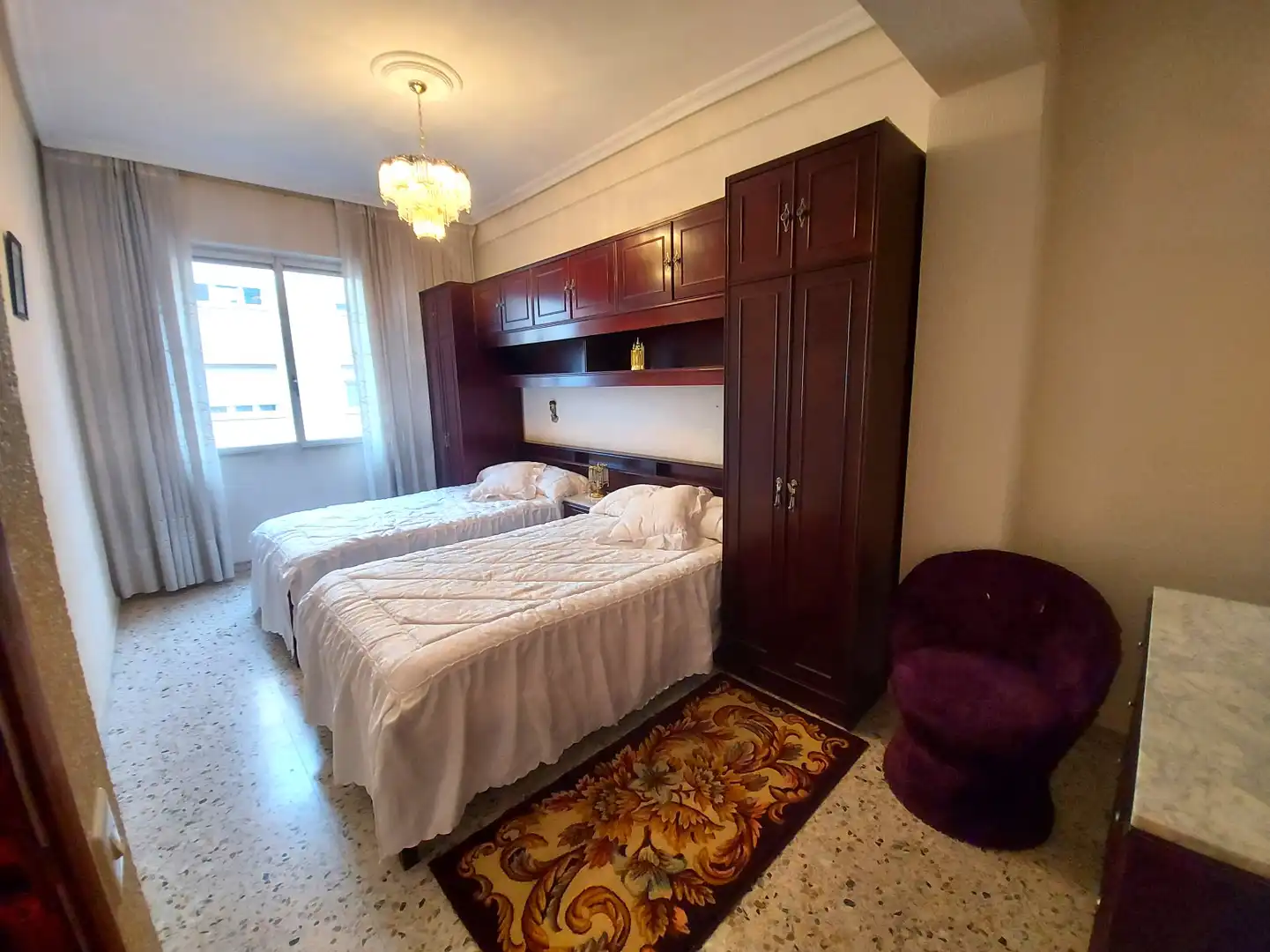 Bedroom of Flat for sale in  Logroño  with Heating and Balcony