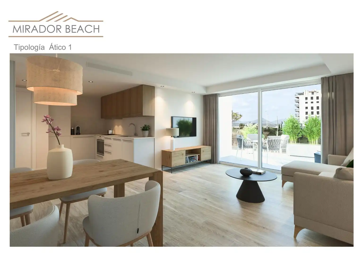 Sala d'estar de Apartament en venda en Moncofa amb Aire condicionat, Calefacció i Jardí privat