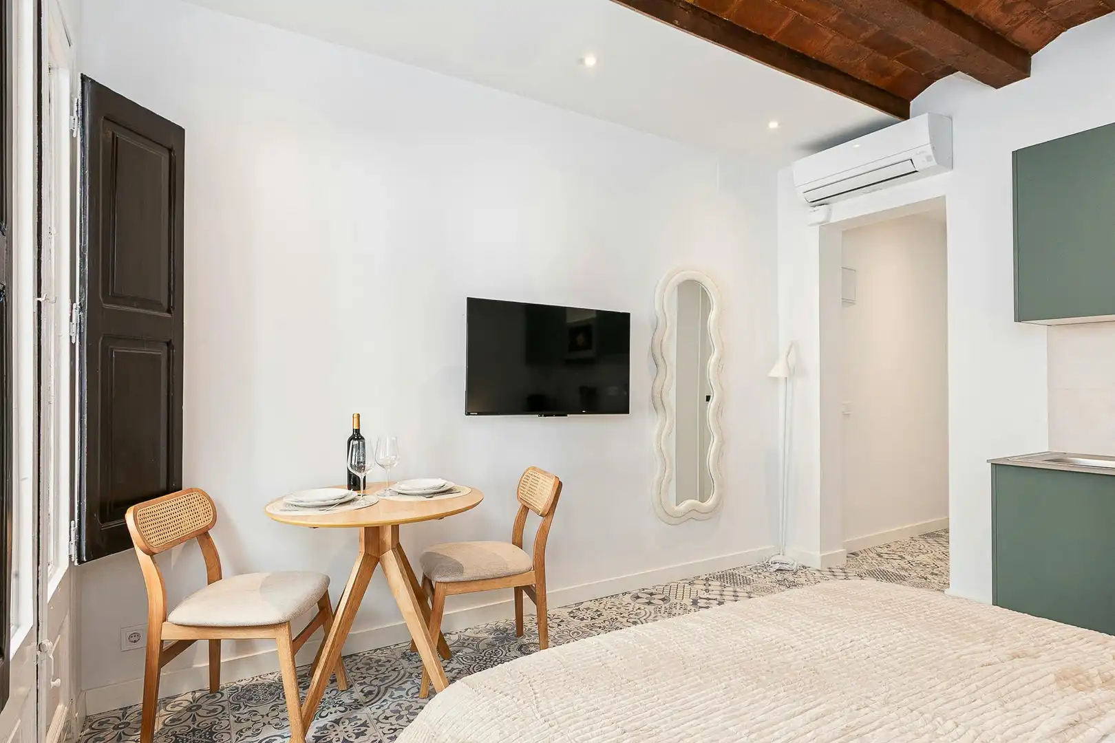 Bedroom of Flat for rent in Barcelona  with Air Conditioner, Heating and Furnished