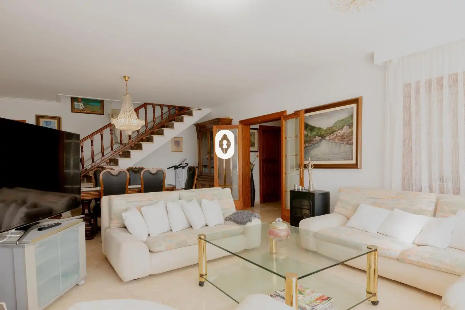 Sala d'estar de Casa o xalet en venda en Santa Margalida amb Jardí privat i Parquet